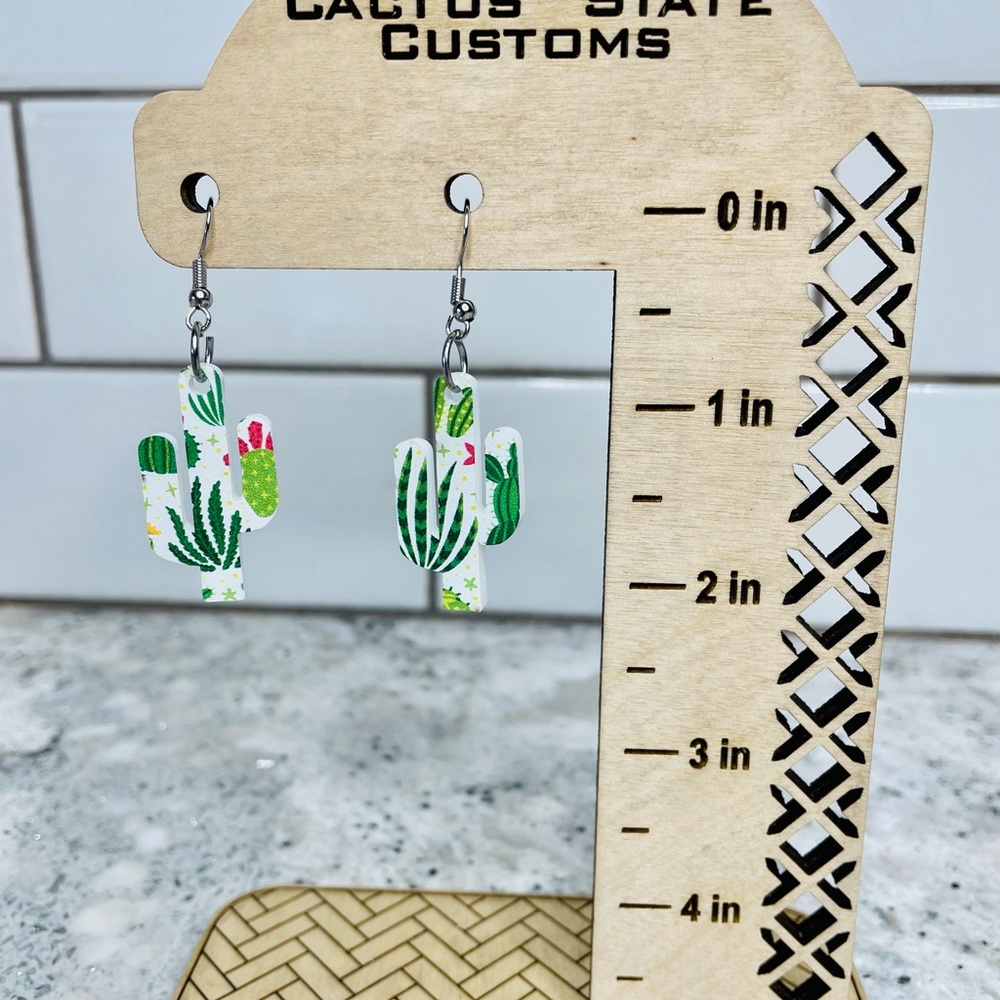 Brand new Handmade earrings made from acrylic and stainless steel